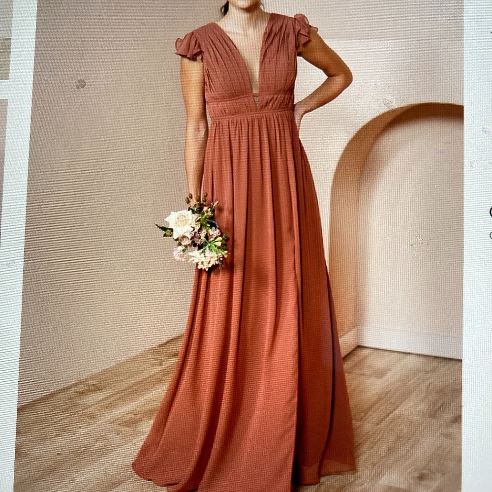 Revelry bridesmaid dress in Rosewood